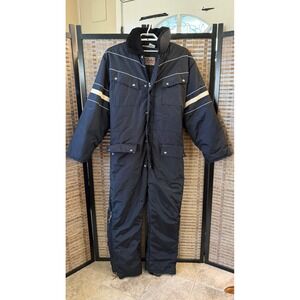 Walls Insulated Coveralls Mens XL Regular Navy Blue Vintage 80s Blizzard-Pruf